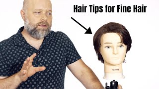 Hair Tips for Fine Hair  TheSalonGuy [upl. by Narmi]