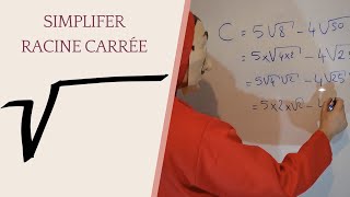 COMMENT SIMPLIFIER UNE RACINE CARREE [upl. by Yorled]