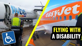 AIRPORT ASSISTANCE Flying with a Disability  easyJet vs Flybe ♿ [upl. by Weinberg841]