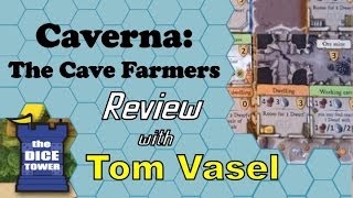 Caverna the Cave Farmers Review  with Tom Vasel [upl. by Brass]