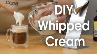 DIY whipped cream in 60 seconds [upl. by Nerte399]