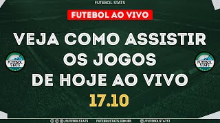 Jogos de Hoje  Onde Assistir Futebol Ao Vivo na TV  Guia dos jogos Internet Online  1710 Futemax [upl. by Aneekat]