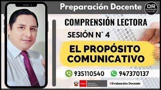 SESIÓN  4 EL PROPÓSITO COMUNICATIVO DEL AUTOR [upl. by Hamilah]