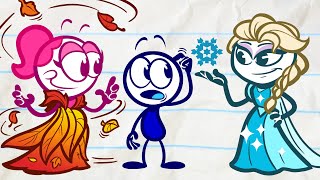 Pencilmates Leafy Fall  Animated Cartoons Characters  Animated Short Films  Pencilmation [upl. by Hazem169]