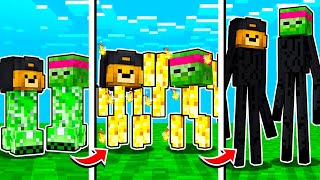 CHAQUE MINUTE ON SE TRANSFORME EN NOUVEAU MOB MINECRAFT  😨 Diabolofeat35 et Kaaris [upl. by Hardden]