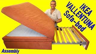 Ikea VALLENTUNA Sofa bed module Assembly instructions [upl. by Gunas]