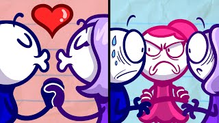 Pencilmates LOVESTRUCK  Animated Cartoons Characters  Animated Short Films  Pencilmation [upl. by Notsreik]