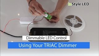 How to set up  use your LED strip light TRIAC Transformer amp Dimmer [upl. by Alegre]