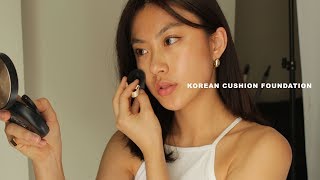 Testing Korean Cushion Foundations Darkest Shade  Haley Kim [upl. by Ybreh85]