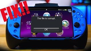 PSVita  quotFile is Corrupt Errorquot  How to Fix [upl. by Hyozo]