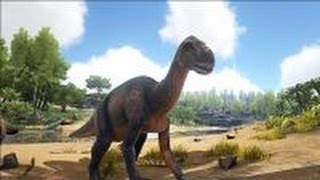 Ark Survival Evolved Iguanodon Taming and saddle crafting guide [upl. by Rramaj208]