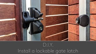 DIY Install a lockable gate latch [upl. by Natiha]