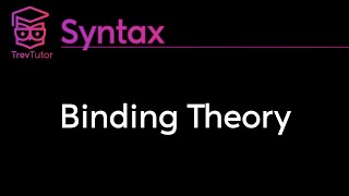 Syntax Binding Theory [upl. by Meade555]