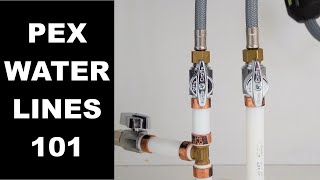 Installing PEX Water Lines Replacing Polybutylene Piping [upl. by Thanos964]