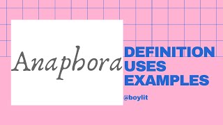 Anaphora  Definition Uses amp Examples  Studying Literature [upl. by Aseneg]