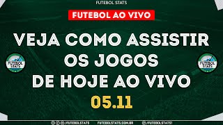 Jogos de Hoje  Onde Assistir Futebol Ao Vivo na TV  Guia dos jogos Internet Online  0511 Futemax [upl. by Yawnoc]