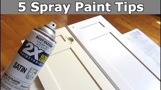 5 Spray Paint Tips  Smooth Even Perfect Finish [upl. by Gnivre905]