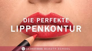 Tutorial  So schminkst du perfekte Lippen  Glossy BEAUTYSCHOOL [upl. by Anett]