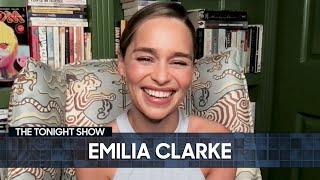 Emilia Clarke Unveils Her New Marvel Series  The Tonight Show Starring Jimmy Fallon [upl. by Nitsir832]