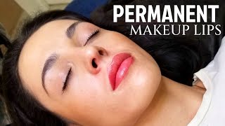 Lip Tattoo Permanent Makeup Tutorial Full Procedure of Permanent Lips [upl. by Lleira]