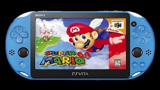 PlayStation Vita  Super Mario 64 On N64 Gameplay [upl. by Vanhomrigh]