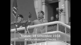 Il discorso di Mussolini a Trieste del 18 settembre 1938 [upl. by Nallaf]