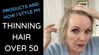 Tips For Styling Thinning Hair Over 50 [upl. by Onitnatsnoc]