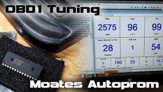 GM OBD1 tuning with Moates APU1 Autoprom  burning 27SF512 chips [upl. by Ettelrats]