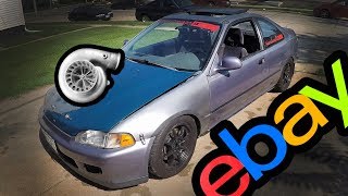 Honda Civic eBay Turbo Install and Test Drives [upl. by Wager]