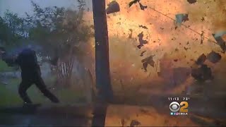 Texas House Explosion Caught On Video [upl. by Combe]