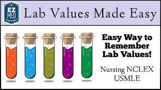 EASY TRICKS to Remember Lab Values Nursing NCLEX USMLE [upl. by Llenrahc]