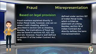 What is Difference Between Fraud amp Misrepresentation [upl. by Llehsam]