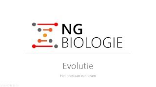 Evolutie  het ontstaan van leven  VWO [upl. by Aikemot]