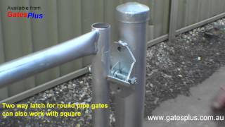 Gate Latch 2 way for round pipe and square [upl. by Allenotna]