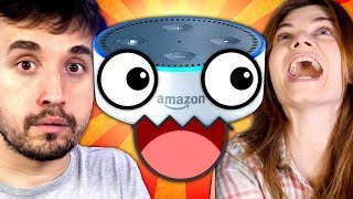 A SECRETÁRIA VIRTUAL MAIS ZOEIRA DO MUNDO  Alexa vs Google Home [upl. by Yeslek]