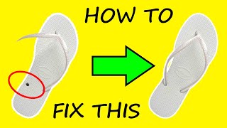 Quickest Way To Fix Sandal  How To Repair a Flip Flop  DIY 2020 [upl. by Acinehs]