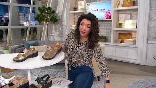 Clarks Collection Adjustable Sandals  Merliah Dove on QVC [upl. by Melvina]