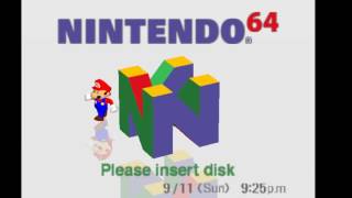 Nintendo 64 DD Startup USA Version [upl. by Llirrem]