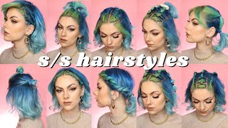 10 EASY HAIRSTYLES FOR SHORT HAIR for Spring Summer 2021 [upl. by Conyers]