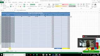 Designing a Recipe Cost Calculator on Microsoft Excel [upl. by Adnilev]