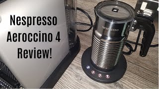 Nespresso Aeroccino 4 Milk Frother Review  Worth upgrading from the Aeroccino 3 [upl. by Anniahs]