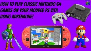 How To Play Classic Nintendo 64 Games On Your Modded PS Vita Using Adrenaline [upl. by Celene]