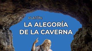 LA ALEGORÍA DE LA CAVERNA de Platón relato simbolismo explicación [upl. by Llerrem130]