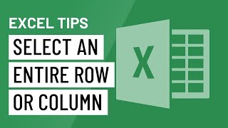 Excel Quick Tip Select an Entire Row or Column [upl. by Kolivas]