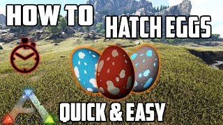 How to Hatch Eggs  2 Ways  Quick amp Easy  Ark Survival Evolved [upl. by Dloniger]