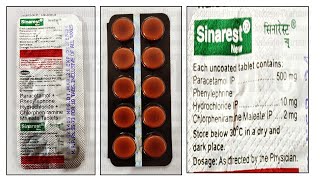 Sinarest Tablet  Chlorpheniramine Maleate 2mg  Paracetamol 500mg  Phenylephrine 10mg [upl. by Baerl]