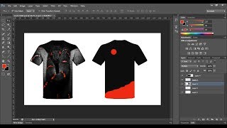 T shirt Design Photoshop CS6 [upl. by Aicirtak91]