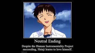 Neon Genesis Evangelion All Endings [upl. by Ahsehat]