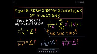 ❖ Power Series Representation of Functions ❖ [upl. by Radford]