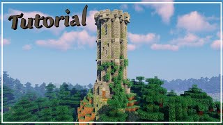 Torre defensiva medieval paso a paso  Tutorial de Minecraft [upl. by Alyaj]